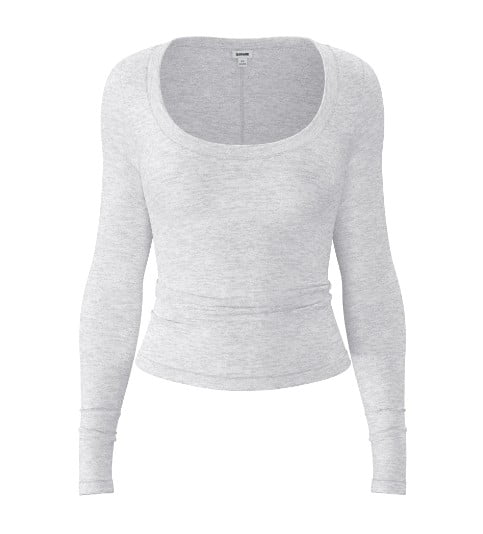 White long sleeve shirt.