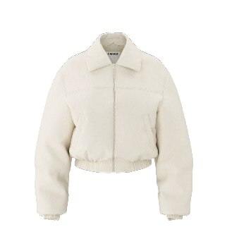 Cream worker jacket.