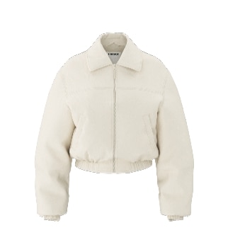 Cream worker jacket.
